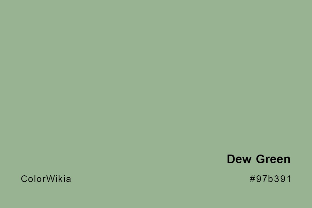 dew green color 97b391