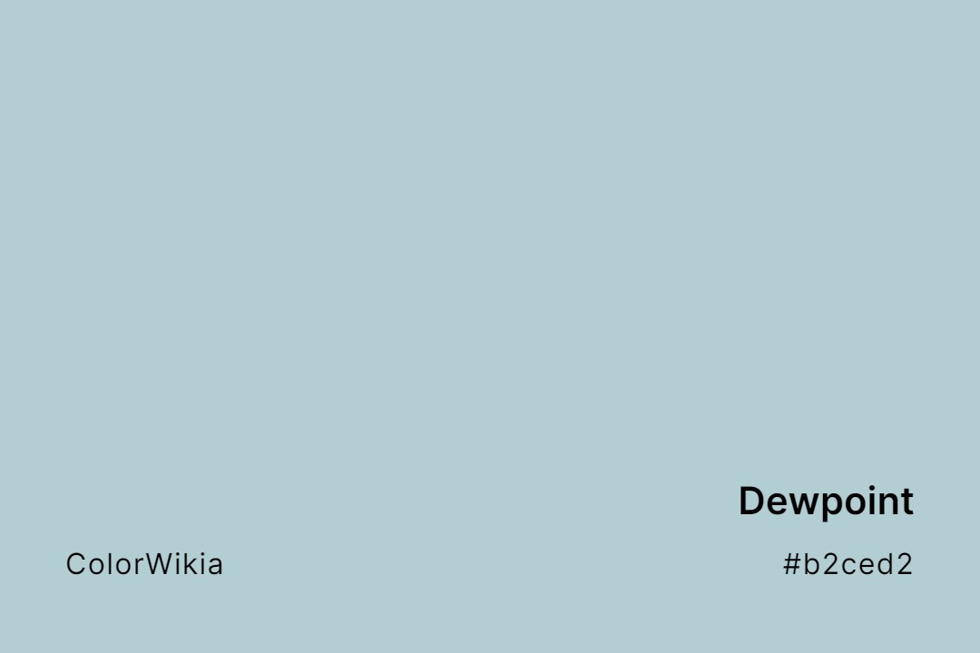 Dewpoint Color – #b2ced2: Codes and Complete Breakdown