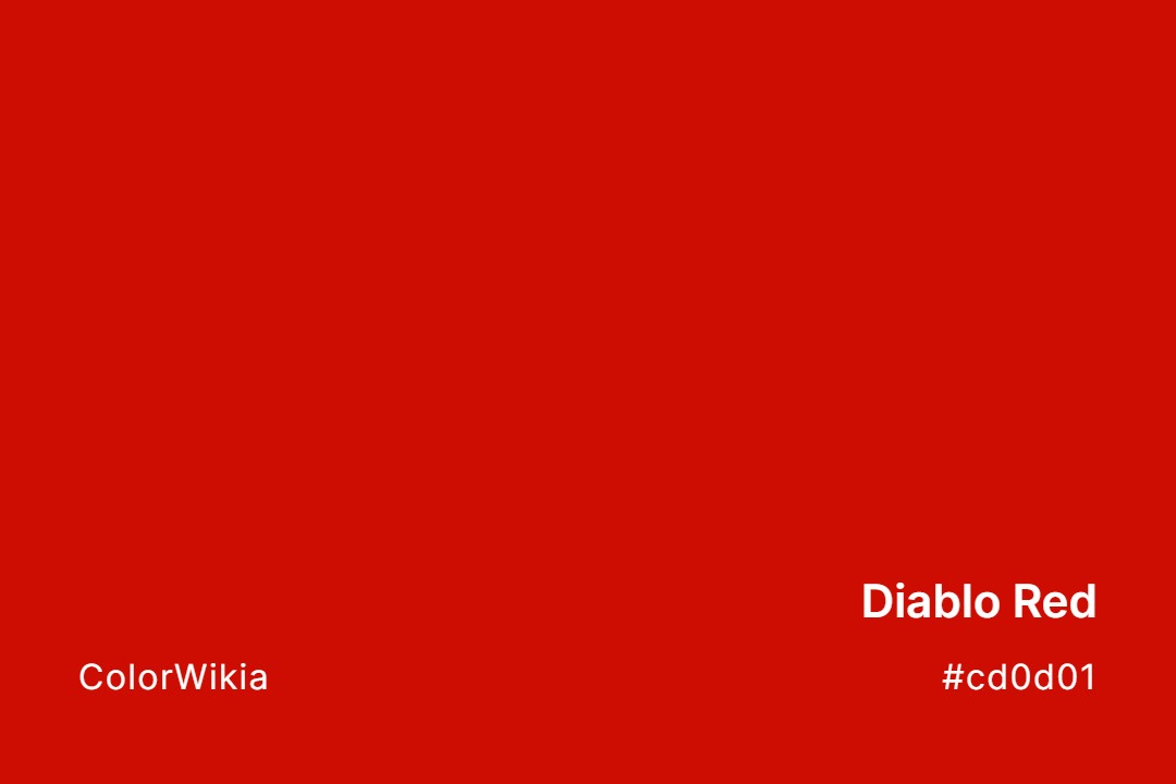 Diablo Red Color – #cd0d01: Codes and Complete Breakdown