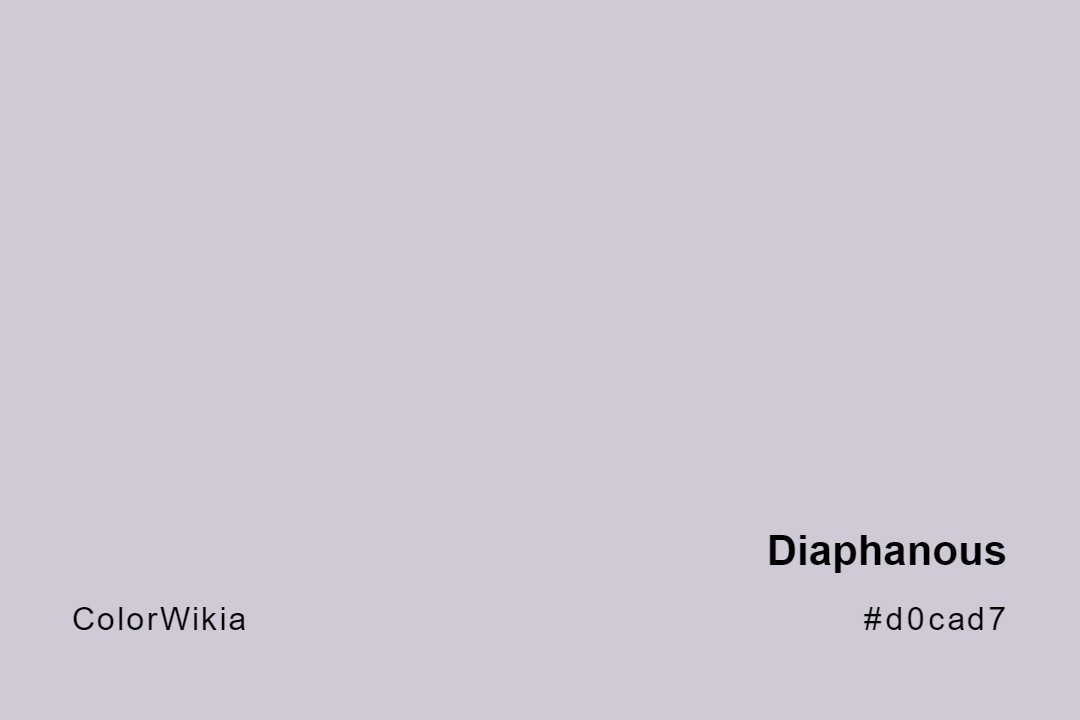 Diaphanous Color – #d0cad7: Codes and Complete Breakdown
