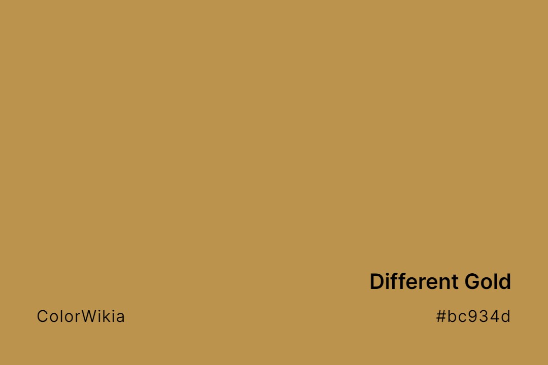 Different Gold Color – #bc934d: Codes and Complete Breakdown