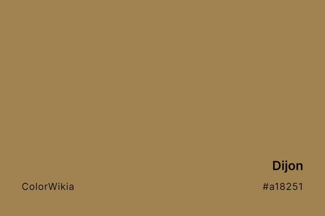 Dijon Color – #a18251: Codes and Complete Breakdown