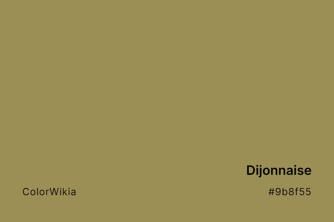 Dijonnaise Color – #9b8f55: Codes and Complete Breakdown