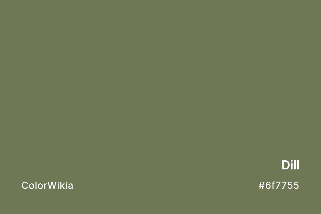 dill color 6f7755