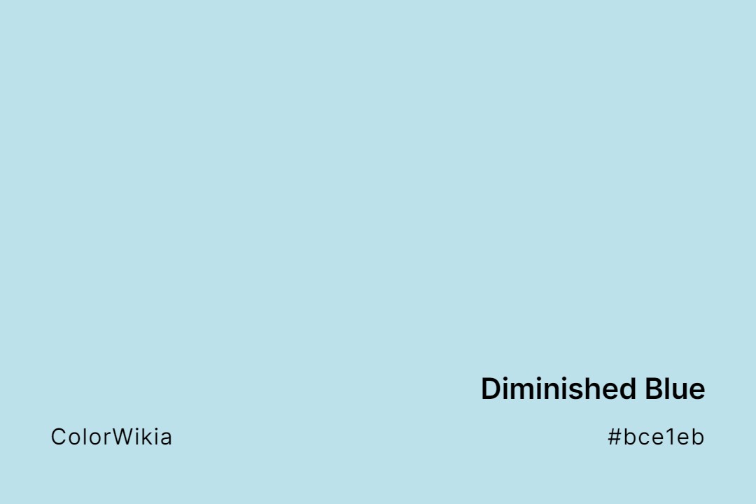 Diminished Blue Color – #bce1eb: Codes and Complete Breakdown