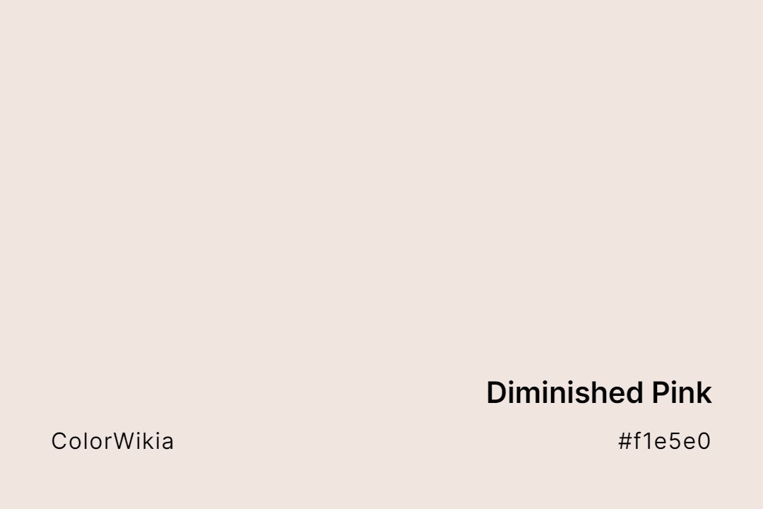 Diminished Pink Color – #f1e5e0: Codes and Complete Breakdown