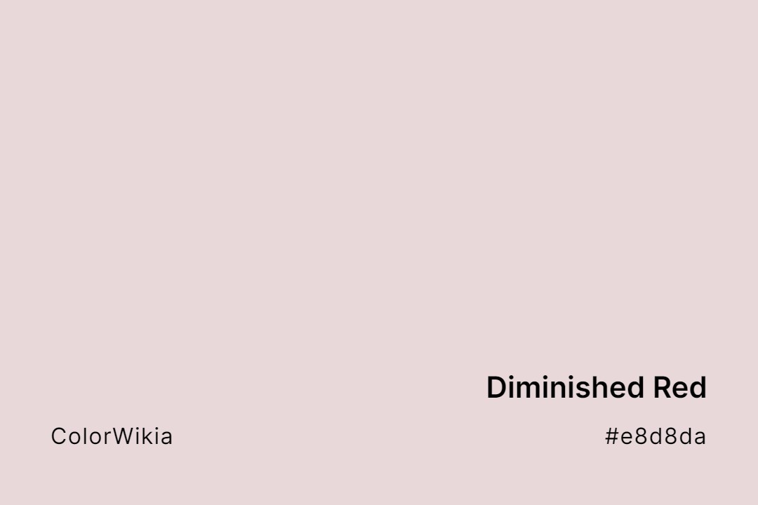 Diminished Red Color – #e8d8da: Codes and Complete Breakdown