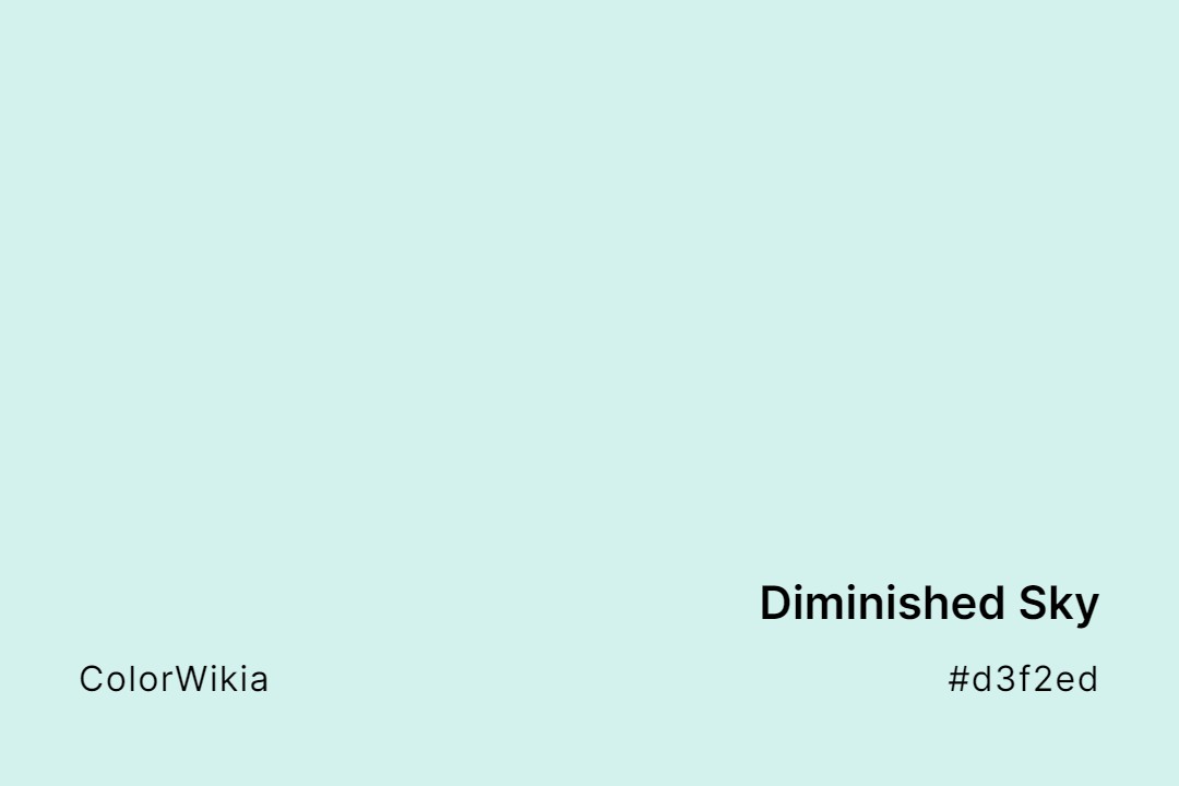 Diminished Sky Color – #d3f2ed: Codes and Complete Breakdown