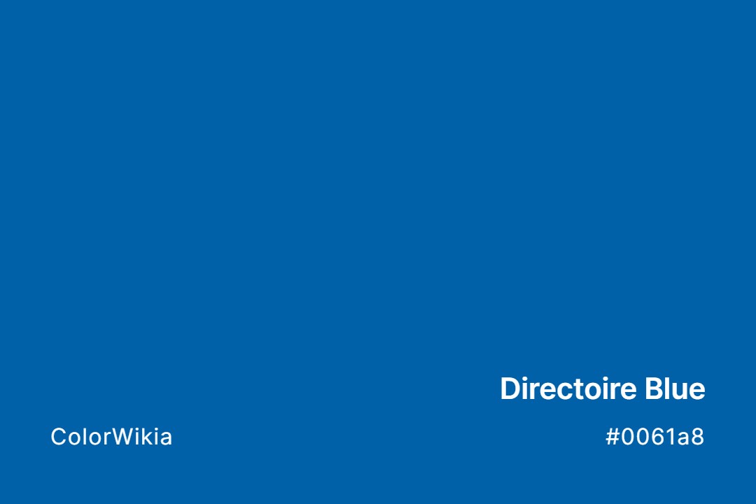 Directoire Blue Color – #0061a8: Codes and Complete Breakdown