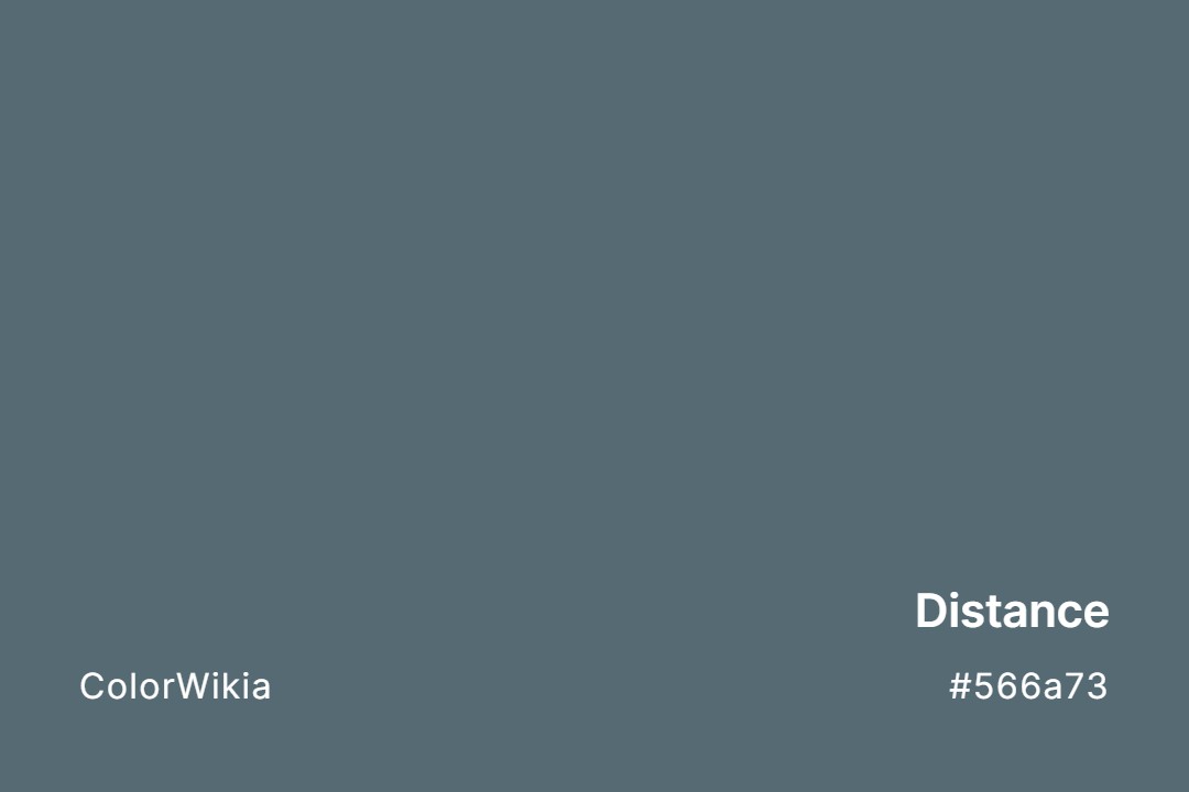 Distance Color – #566a73: Codes and Complete Breakdown