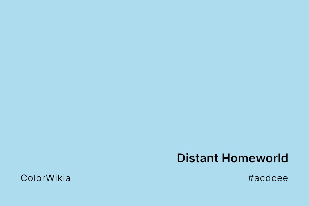 Distant Homeworld Color – #acdcee: Codes and Complete Breakdown