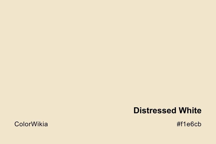 Distressed White Color – #f1e6cb: Codes and Complete Breakdown