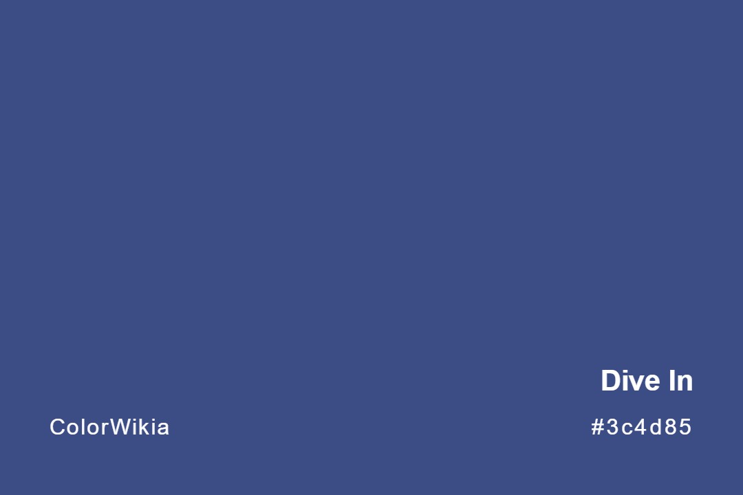 dive in color 3c4d85