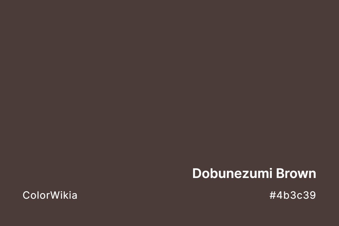 Dobunezumi Brown Color – #4b3c39: Codes and Complete Breakdown