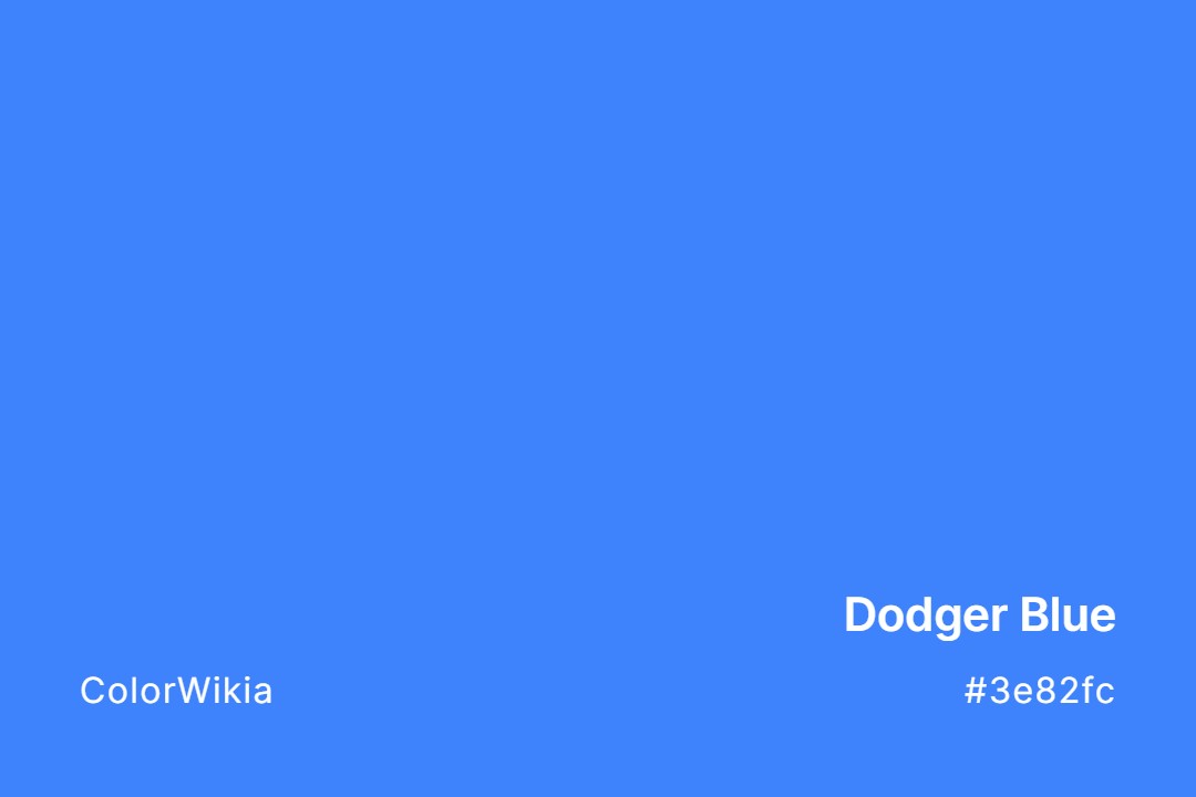 Dodger Blue Color – #3e82fc: Codes and Complete Breakdown
