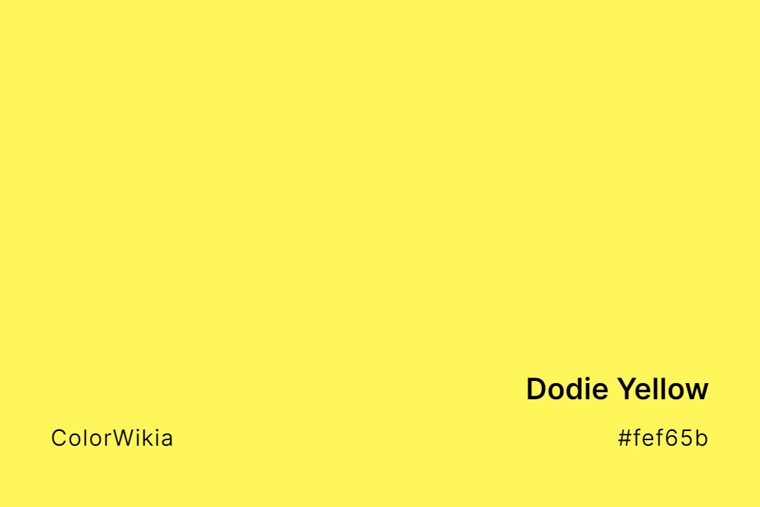 Dodie Yellow Color – #fef65b: Codes and Complete Breakdown