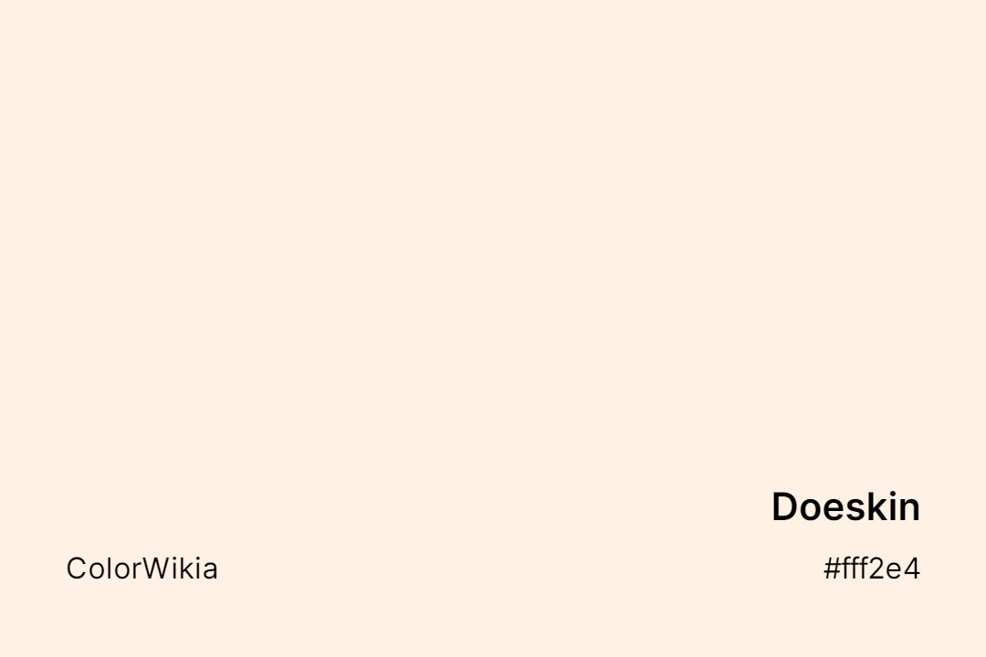 doeskin color fff2e4