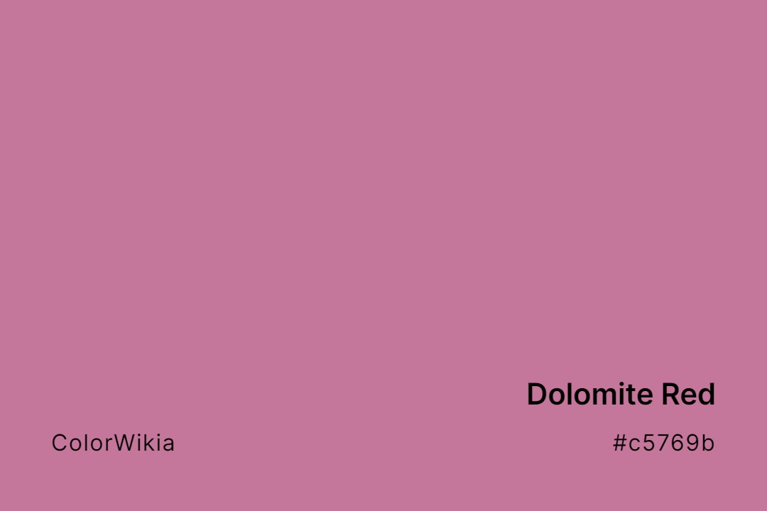 Dolomite Red Color – #c5769b: Codes and Complete Breakdown