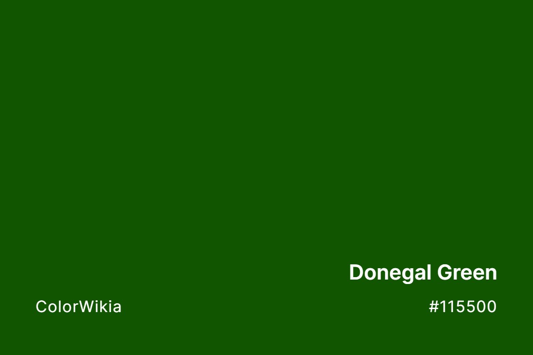 Donegal Green Color – #115500: Codes and Complete Breakdown