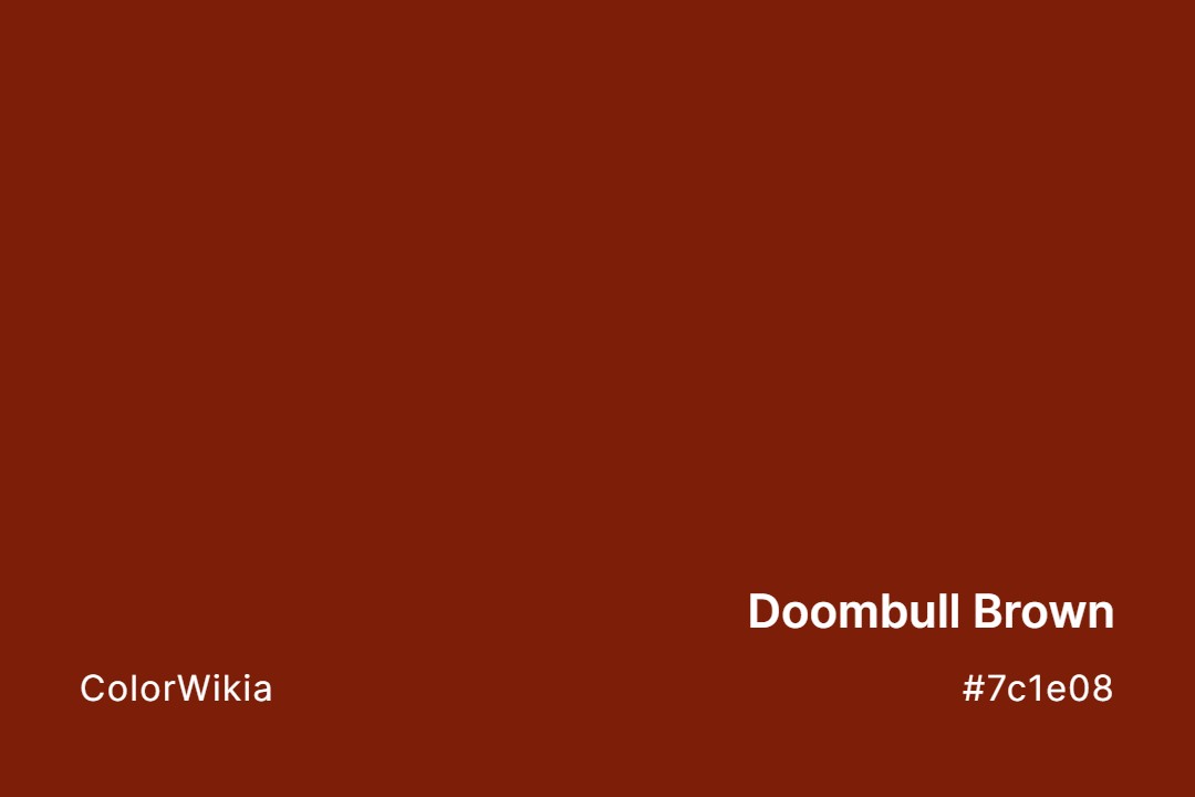 Doombull Brown Color – #7c1e08: Codes and Complete Breakdown