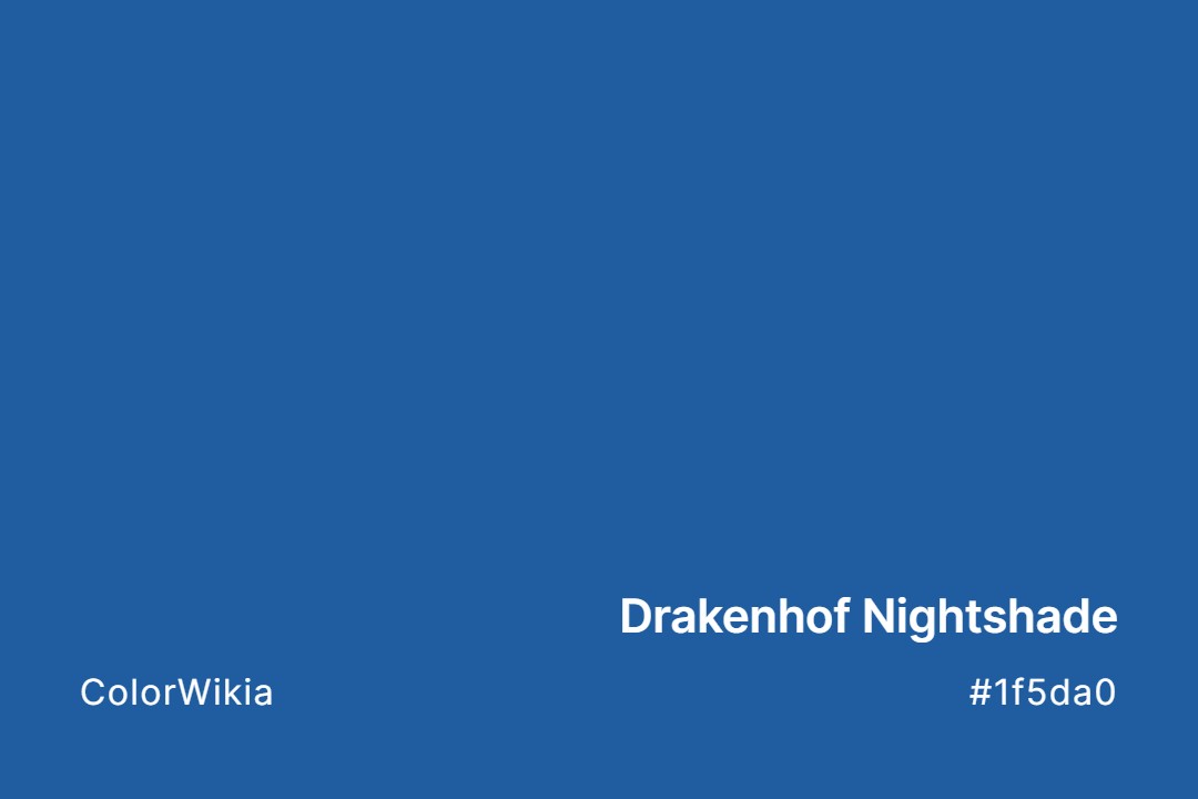 Drakenhof Nightshade Color – #1f5da0: Codes and Complete Breakdown