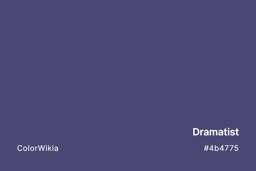 Dramatist Color – #4b4775: Codes and Complete Breakdown