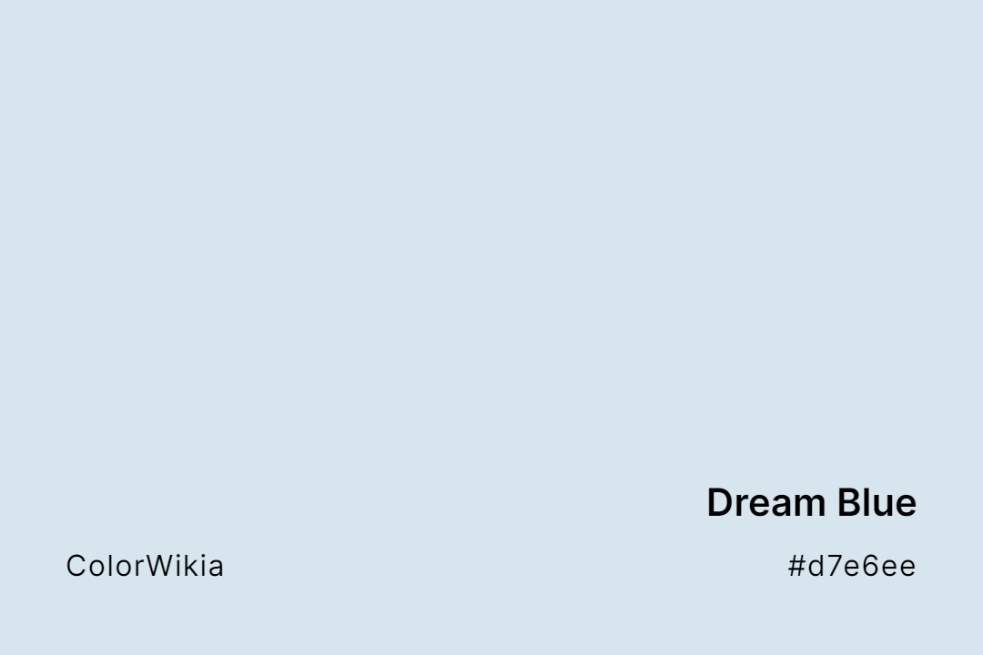 Dream Blue Color – #d7e6ee: Codes and Complete Breakdown