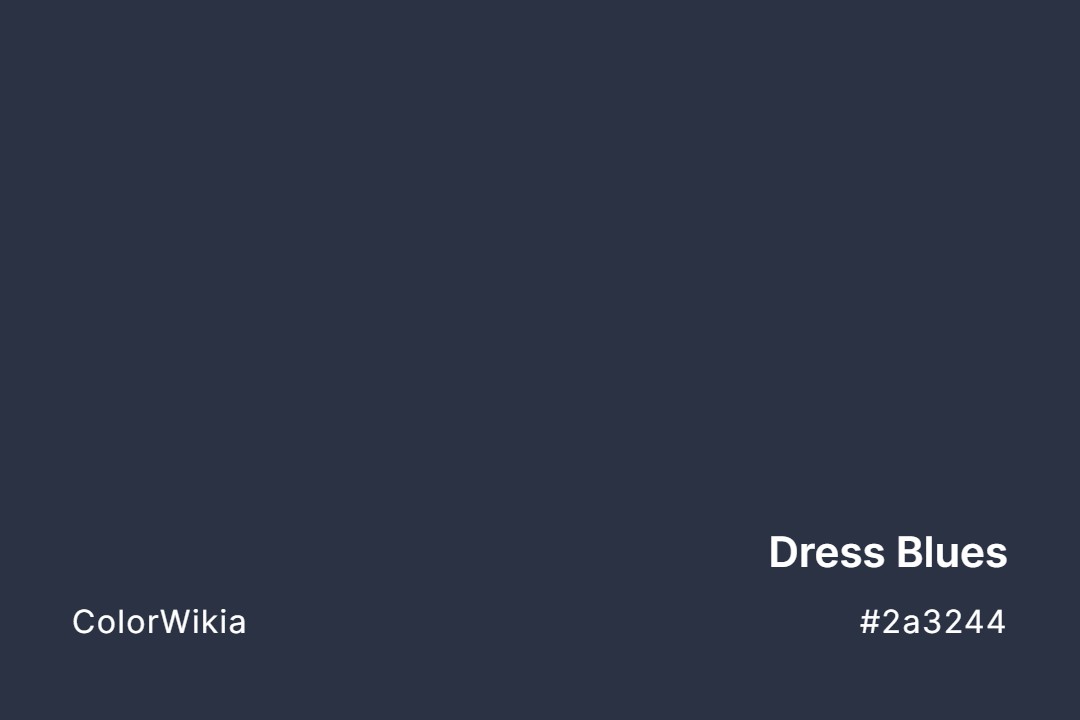 dress blues color 2a3244