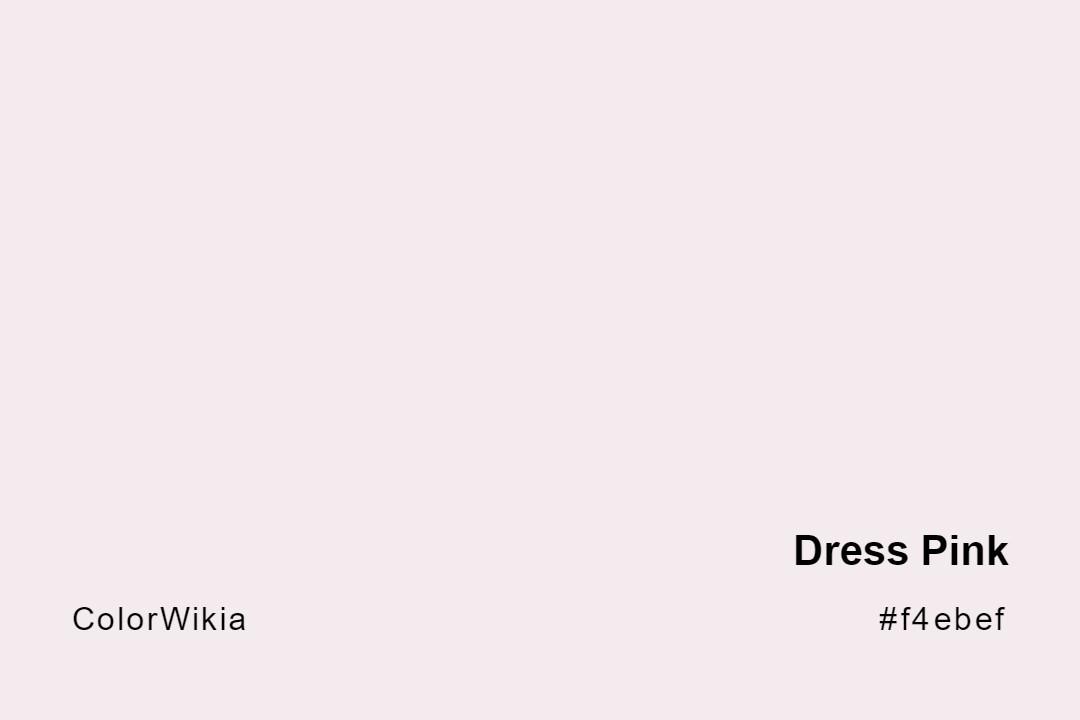 dress pink color f4ebef
