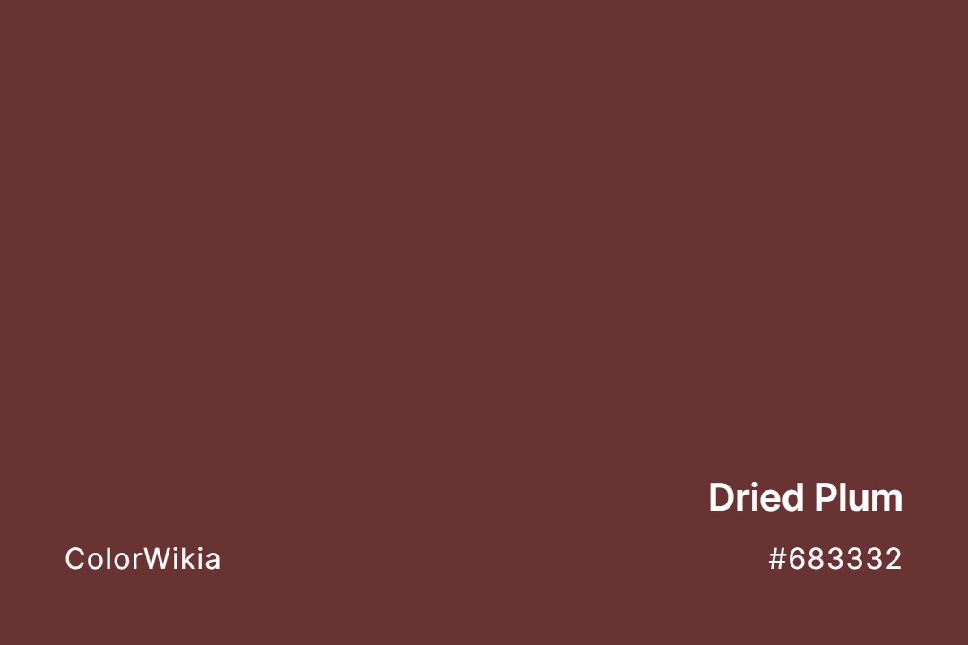 dried plum color 683332