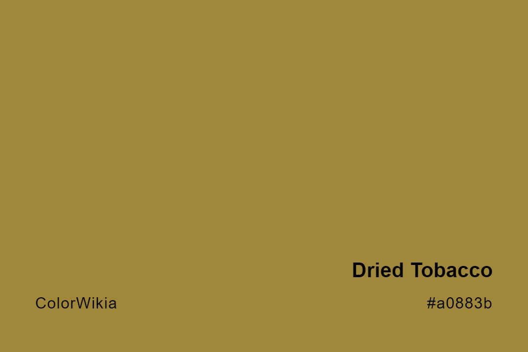 dried tobacco color a0883b