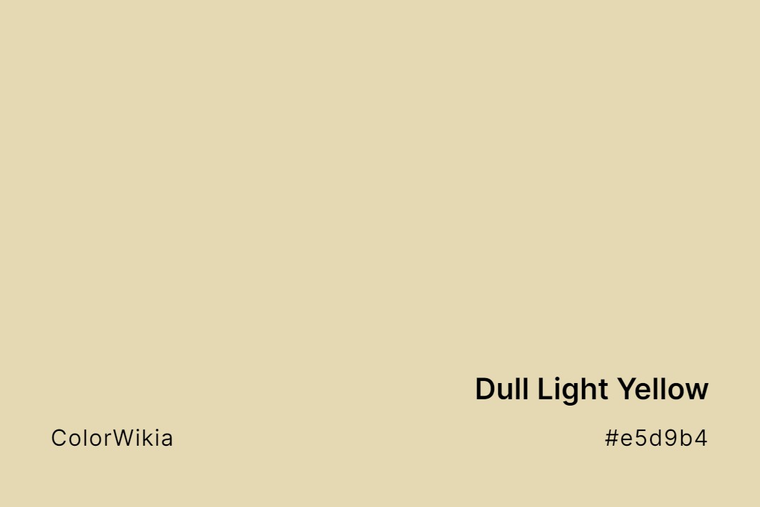 dull light yellow color e5d9b4