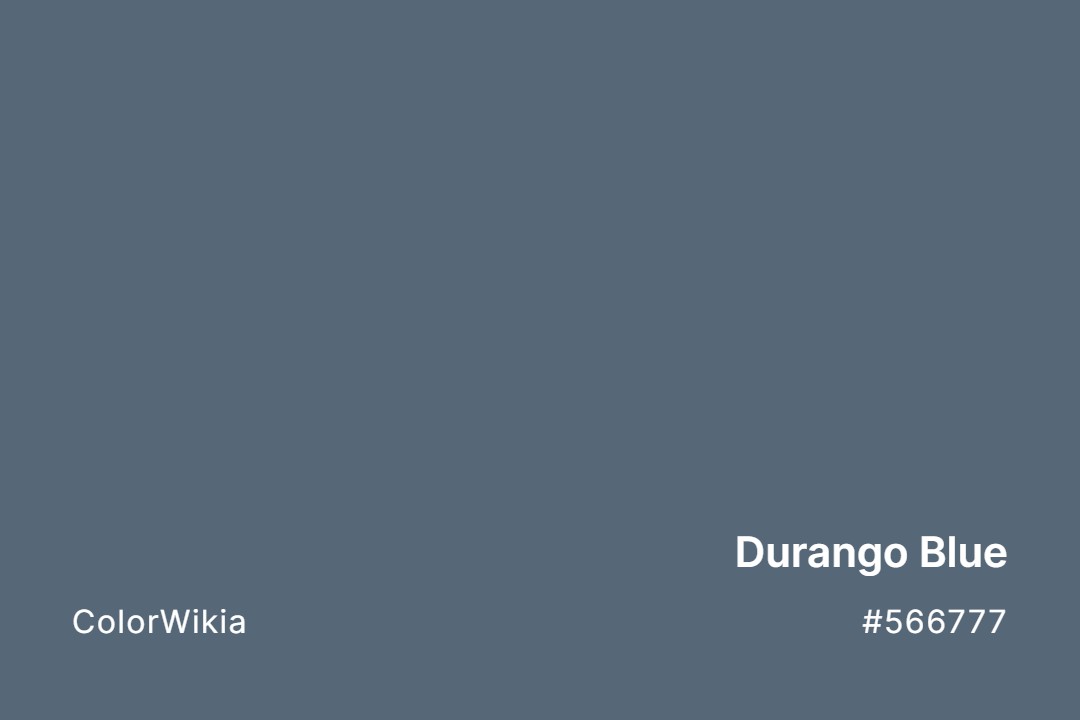 Durango Blue Color – #566777: Codes and Complete Breakdown