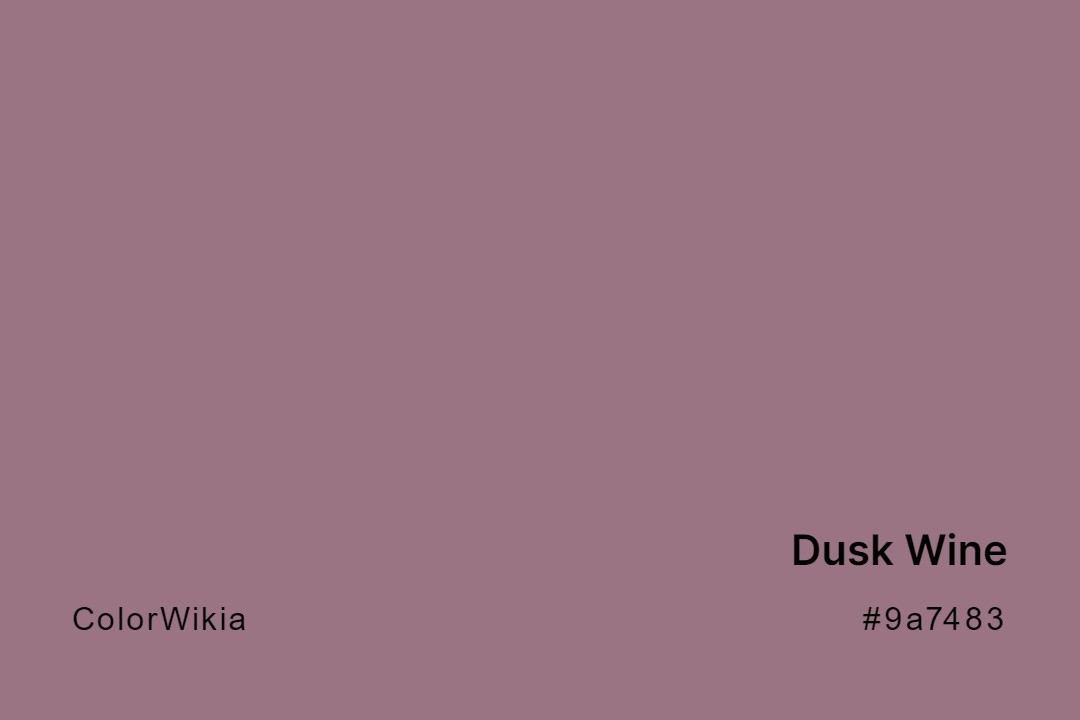 Dusk Wine Color – #9a7483: Codes and Complete Breakdown