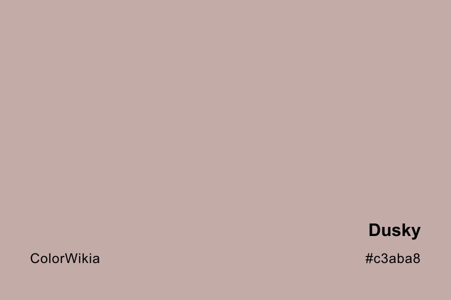 dusky color c3aba8