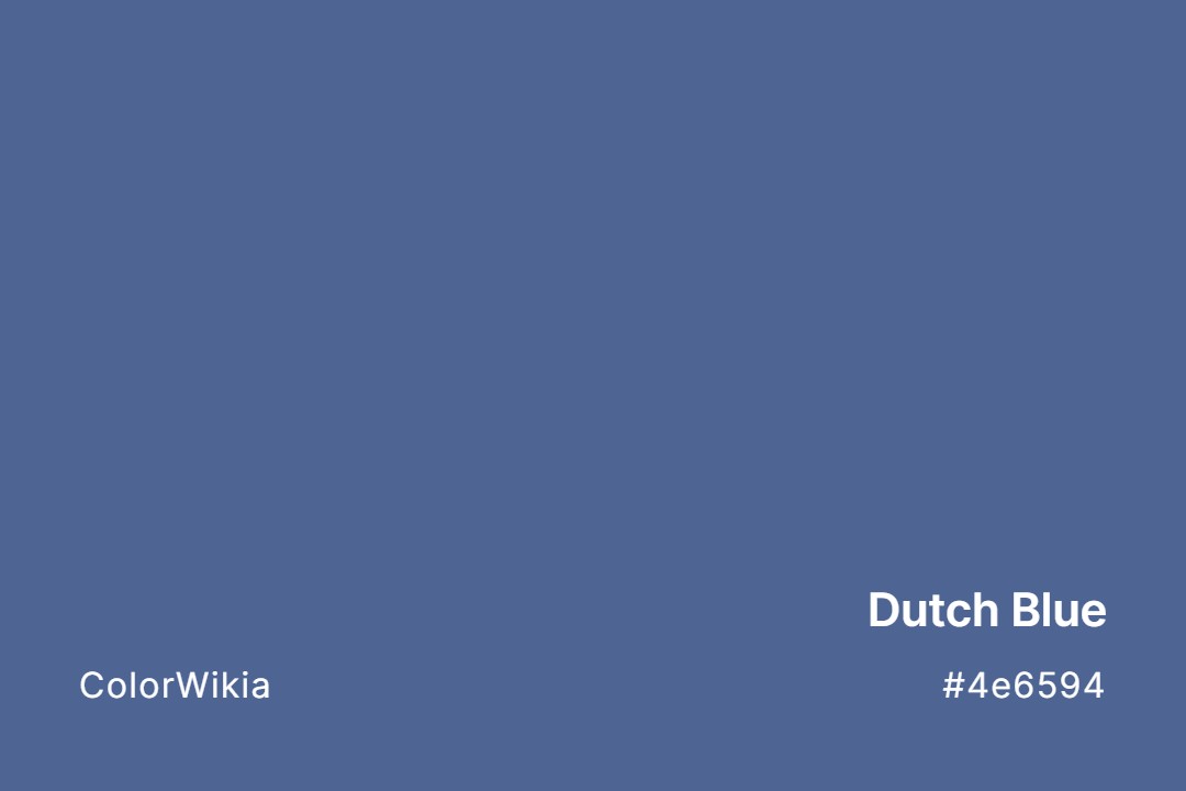 Dutch Blue Color – #4e6594: Codes and Complete Breakdown