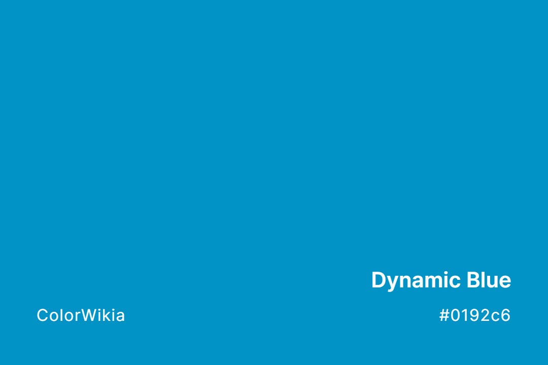 dynamic blue color 0192c6