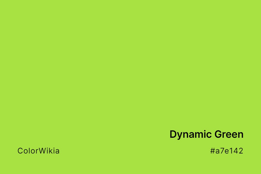 dynamic green color a7e142