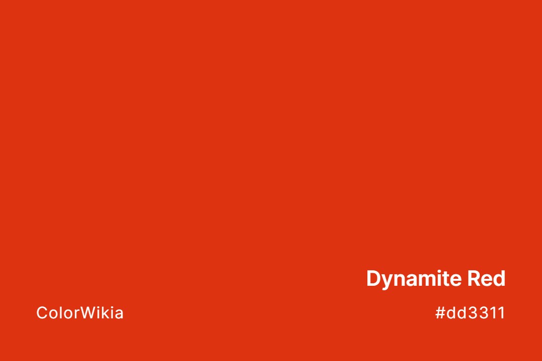 Dynamite Red Color – #dd3311: Codes and Complete Breakdown