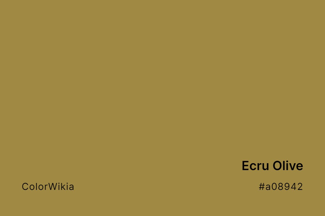 ecru olive color a08942