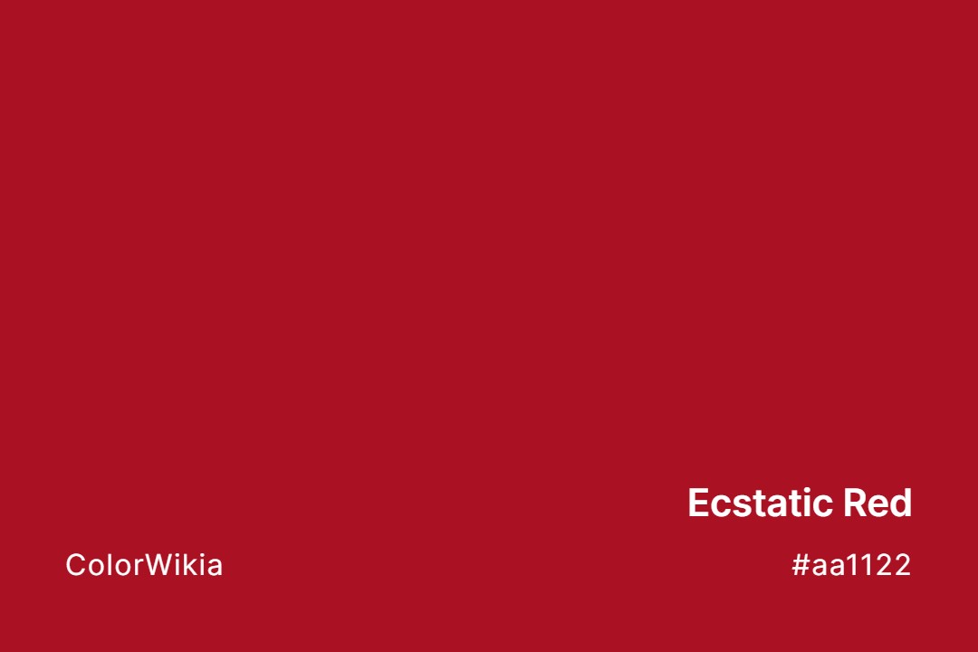 Ecstatic Red Color – #aa1122: Codes and Complete Breakdown
