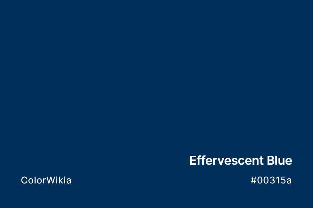 Effervescent Blue Color – #00315a: Codes and Complete Breakdown