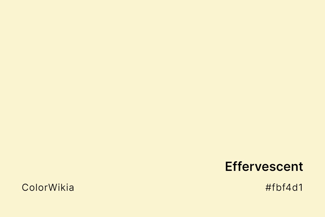 Effervescent Color – #fbf4d1: Codes and Complete Breakdown