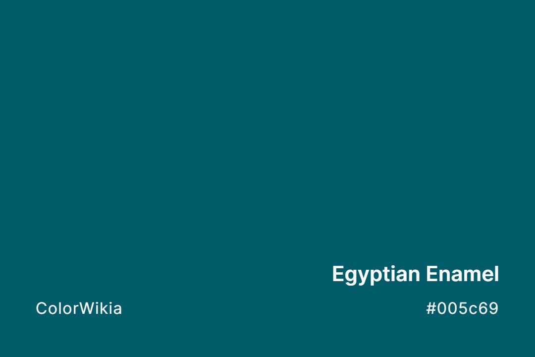 egyptian enamel color 005c69