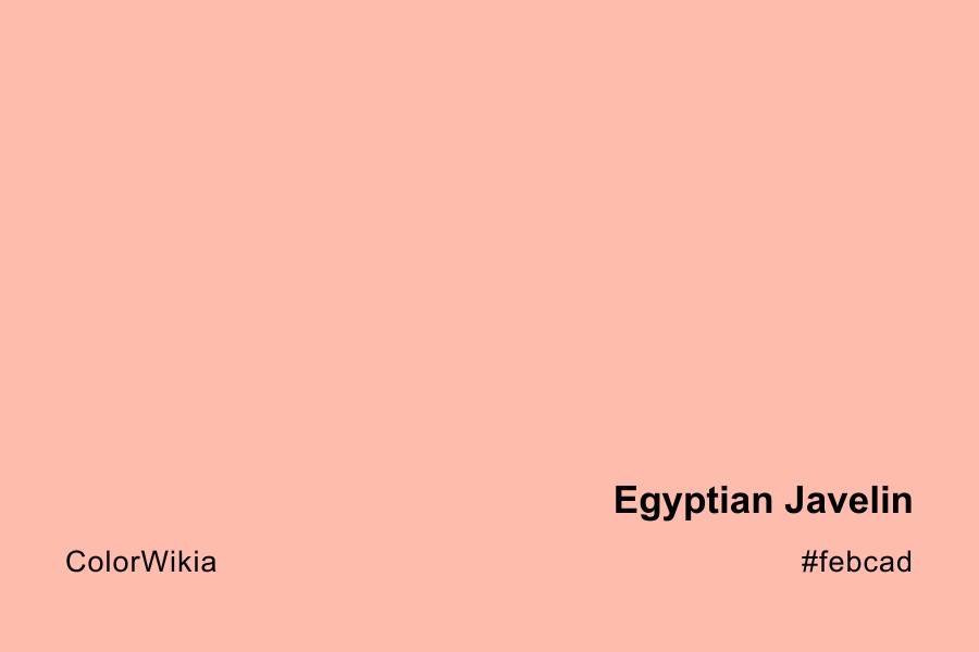 Egyptian Javelin Color – #febcad: Codes and Complete Breakdown