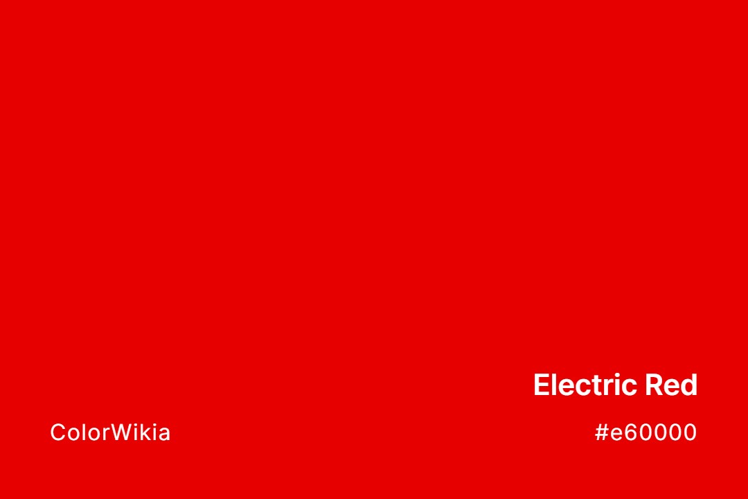 electric red color e60000