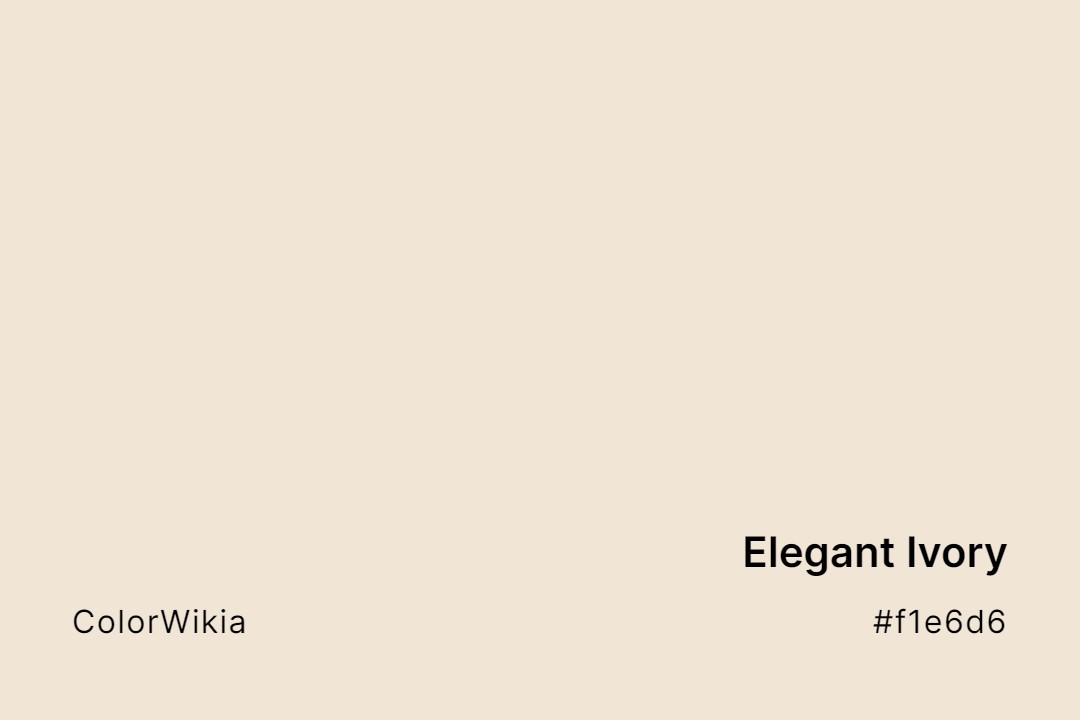 elegant ivory color f1e6d6