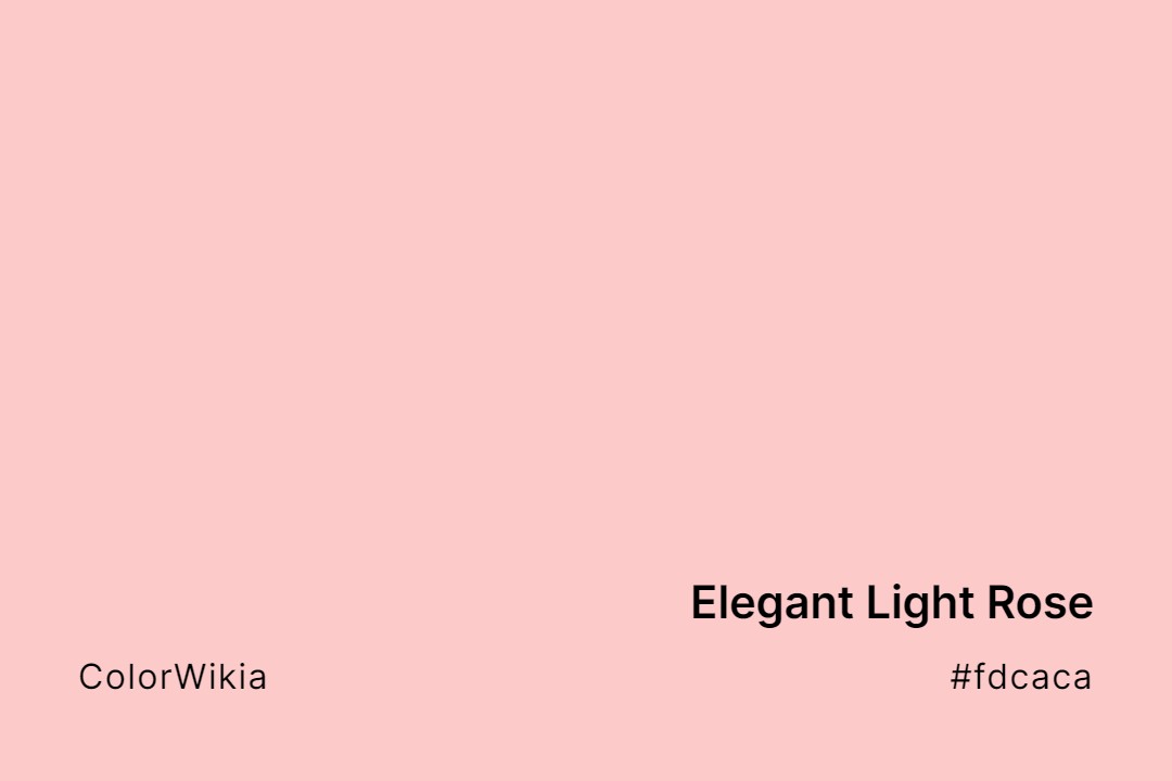 elegant light rose color fdcaca