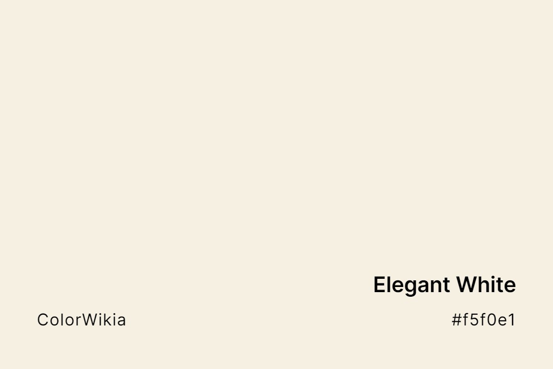 elegant white color f5f0e1