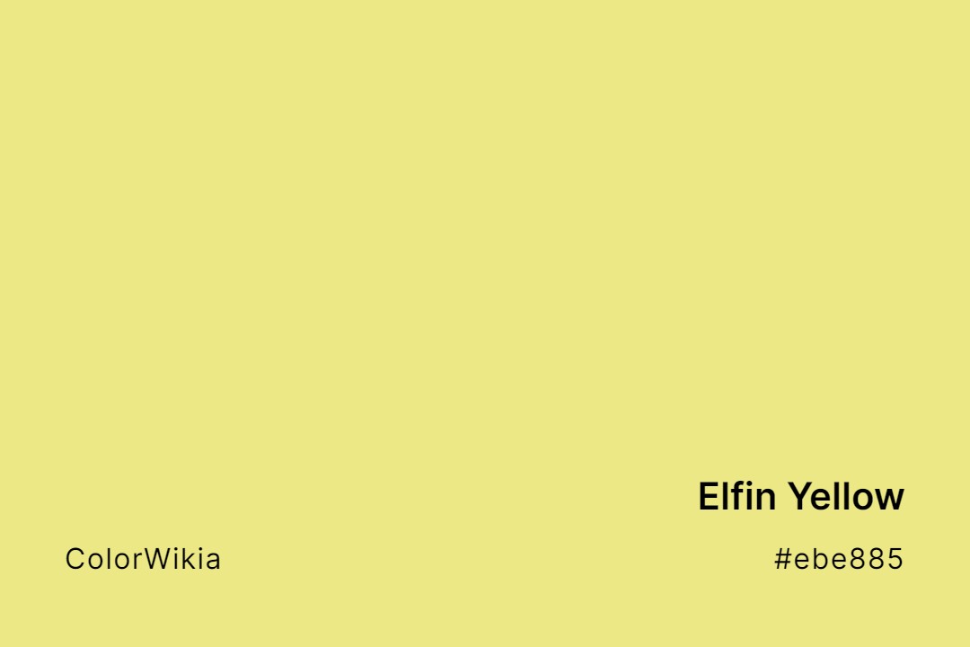 elfin yellow color ebe885